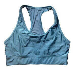 Alala Surf Metallic Sports Bra Women's Size Small in Mesh Aqua - EUC!